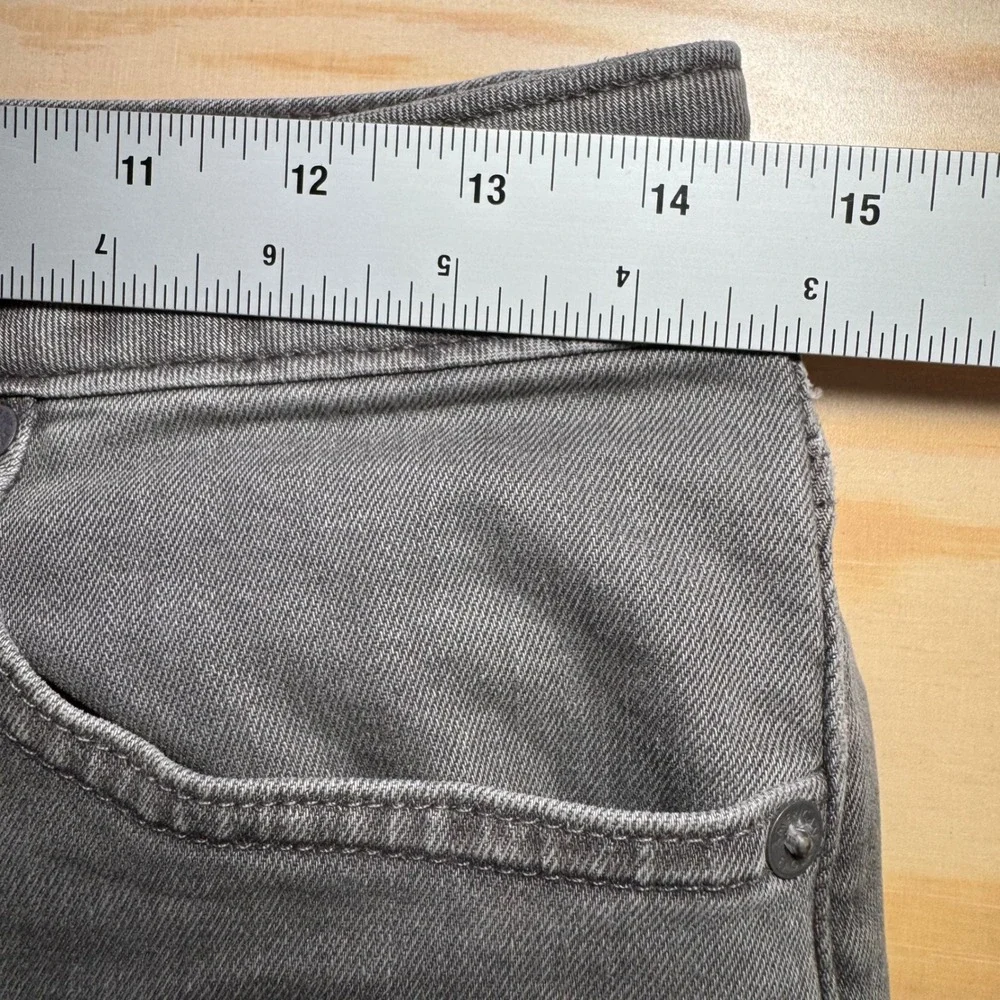 American Eagle Jeans 28x30 ‎ Slim Straight Gray Jeans Airflex+  Faded Denim